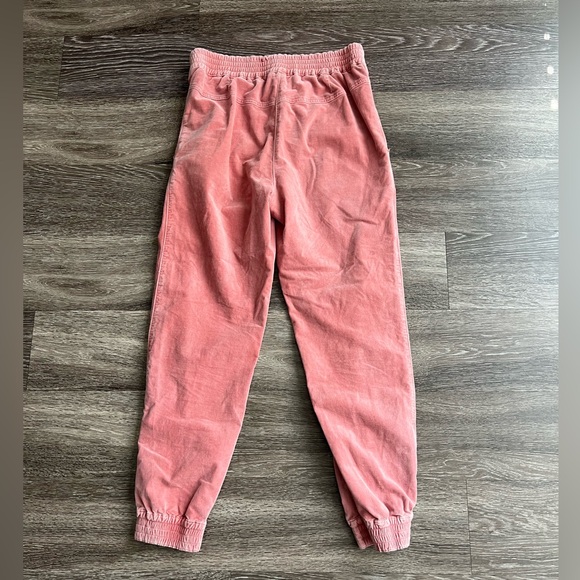 Anthropologie Kalea Pleated Corduroy Jogger Pants Pink - Picture 4 of 9